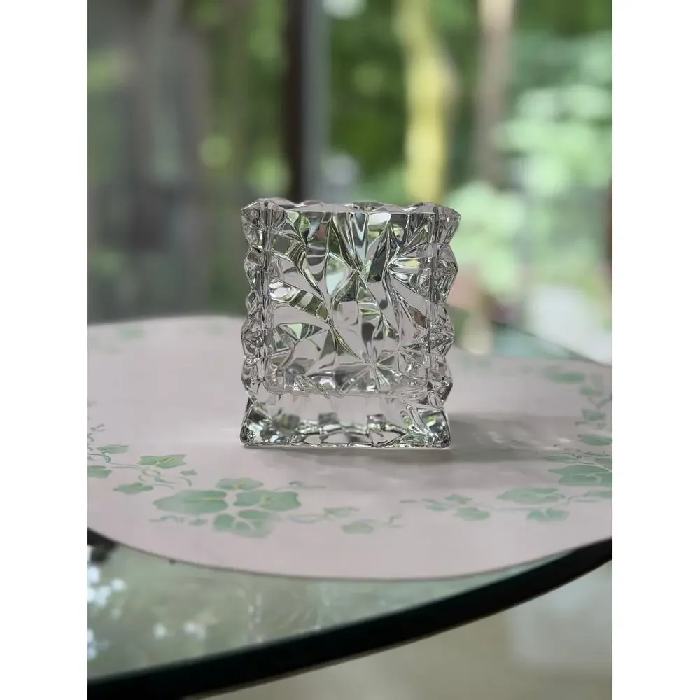 Rosenthal Studio Line Crystal Glass Bag Vase Germany Signed LN